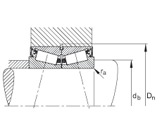 圓錐滾子軸承 JK0S080A, 整體圓錐滾子軸承，單側唇密封，直徑系列 0