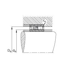 圓柱滾子軸承 NNU4124-M, 浮動(dòng)軸承，雙列，可分離，帶保持架